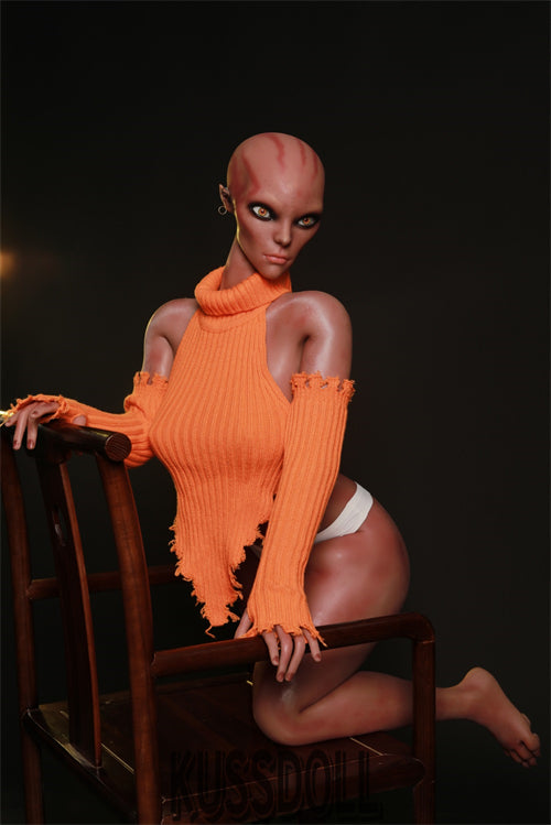 153cm Dunkelbrauner Alien Nr.62 Kopf Starry Orion Liebespuppen Caren | Verständnisvoll Sex Doll Silicone